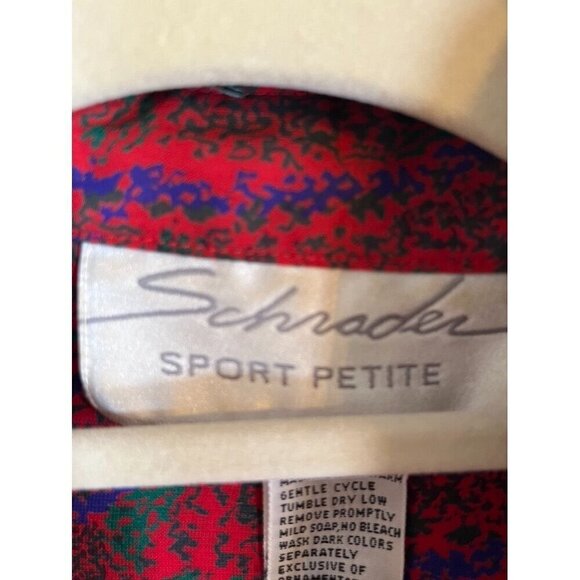 Retro Floral Dress MP Red Belted Paisley Midi Boho Western 80s Resort Mod Chic - Picture 2 of 13